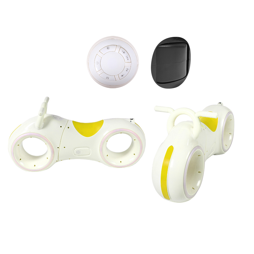 Біговел GS-0020 White/Yellow Bluetooth LED-підсвітка